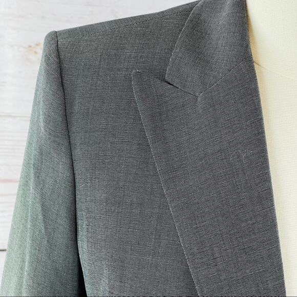 Calvin Klein blazer crosshatch pattern size 10 - Picture 3 of 14